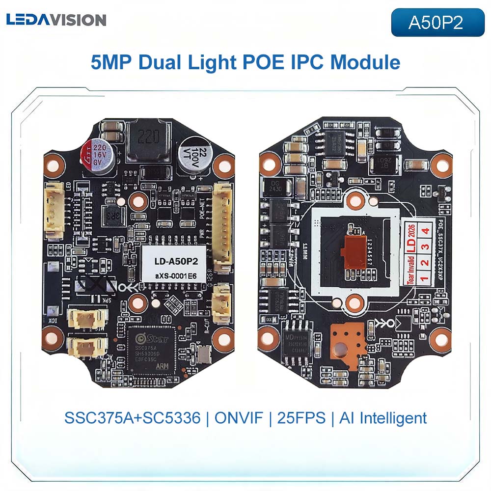 Outdoor Lighting No Electricity - A50P2 5MP POE IP Kamera Kartı