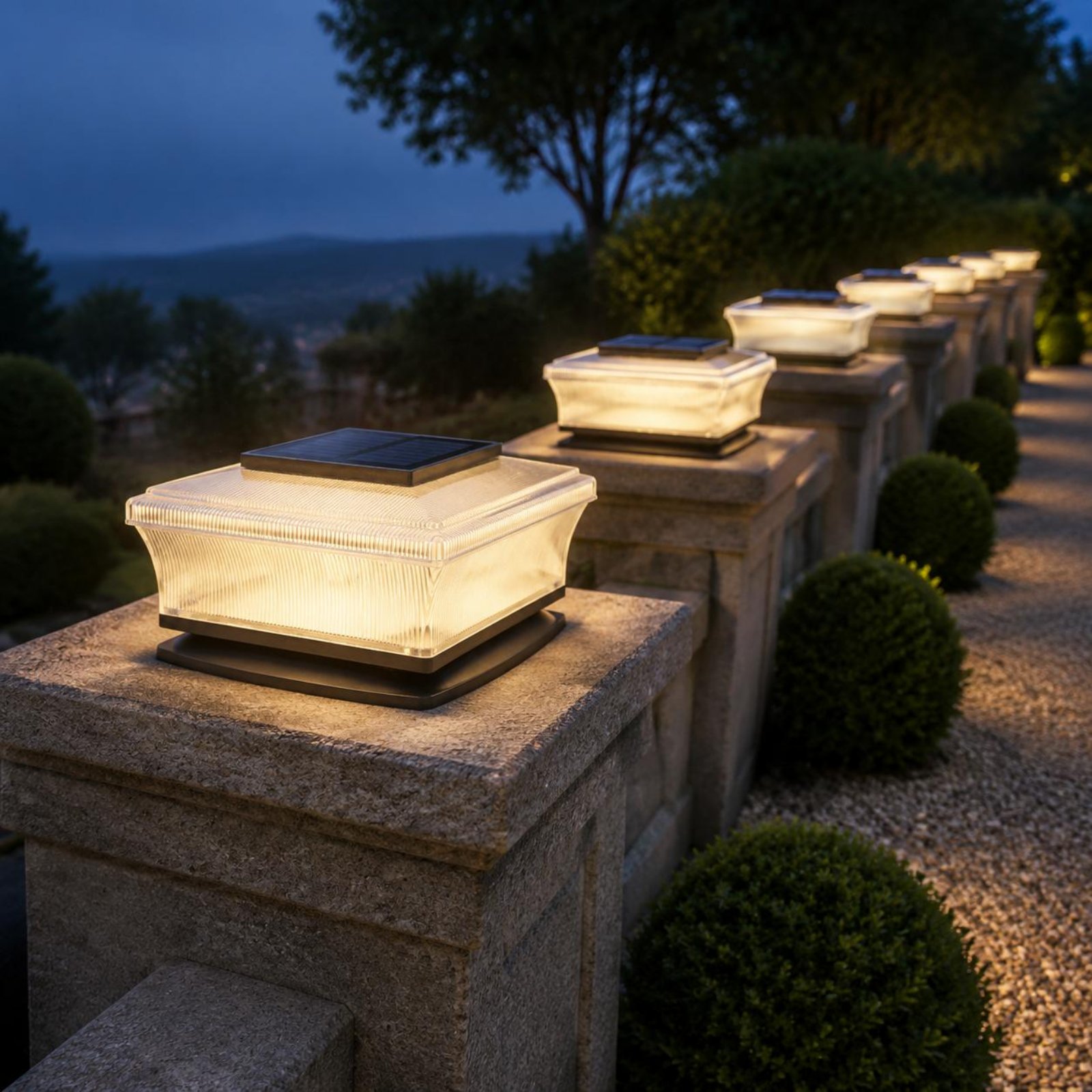 Outdoor Lighting Wireless - Güneş Enerjili Direk Başlığı Lambası Kablosuz
