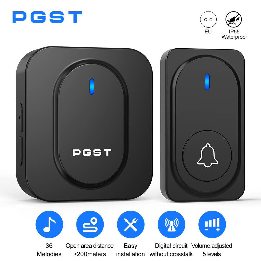 Outdoor Lighting Wireless - PGST Kablosuz Kapı Zili 36 Çanları