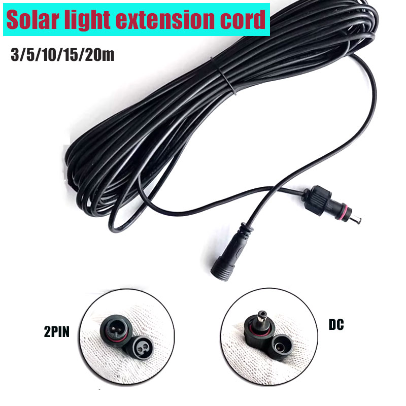 Outdoor Lighting Extension Cable - Su geçirmez Dış Mekan DC Güneş
