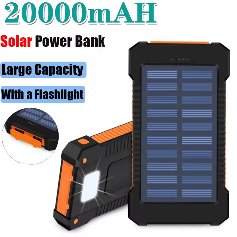 Outdoor Lighting Under Pergola - 20000mAh Güneş Enerjili Powerbank Büyük Kapasiteli