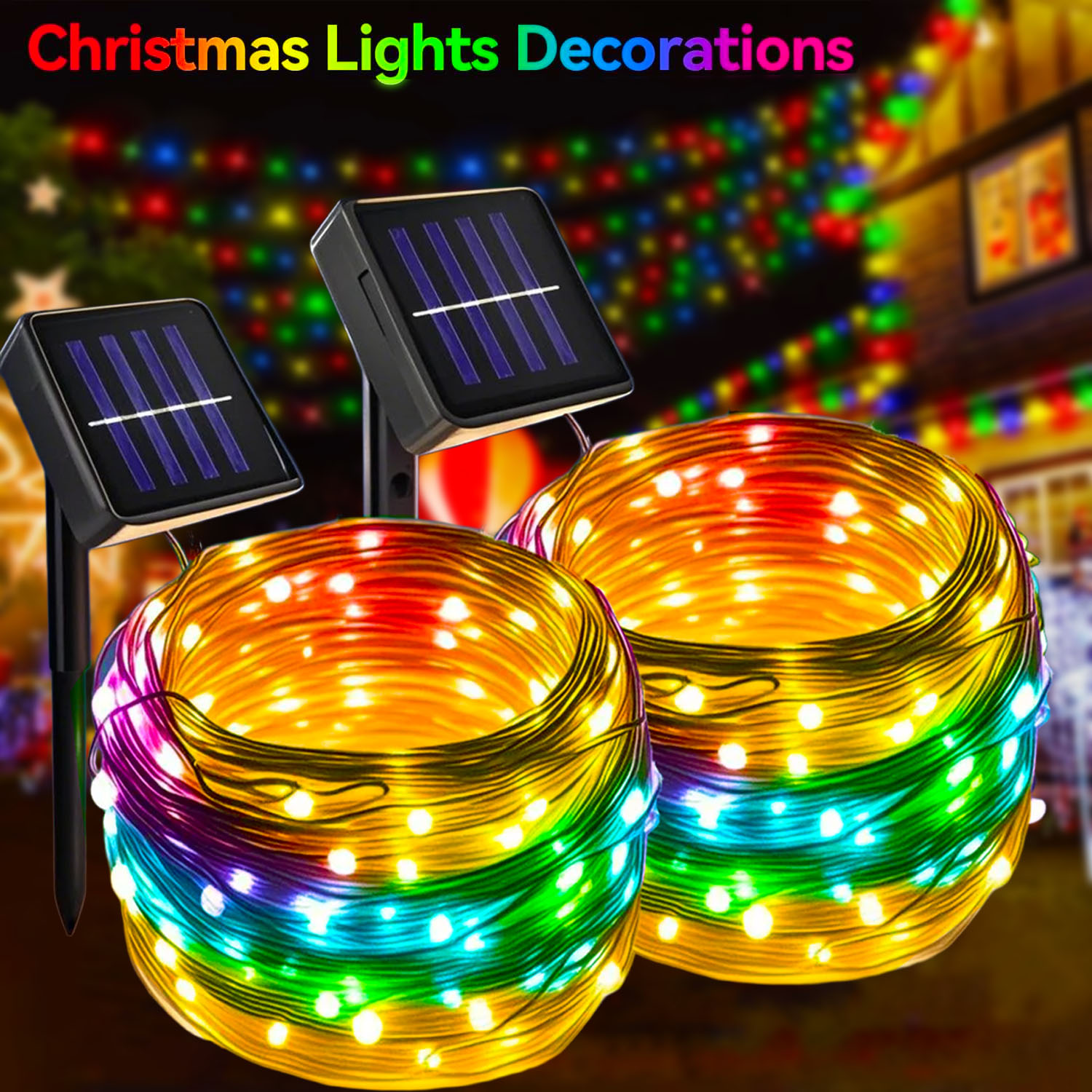 Xmas Outdoor Lighting Decorations - Noel Dış Mekan Güneş Enerjili LED