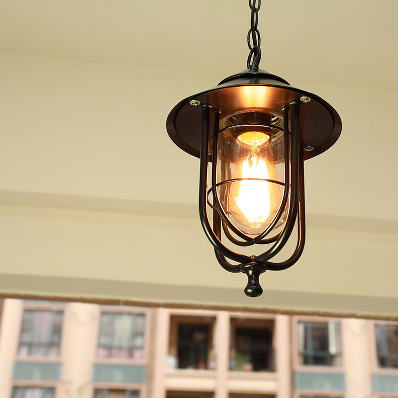 Outdoor Lighting Restaurant - Açık avizeler Vintage Loft kolye işık