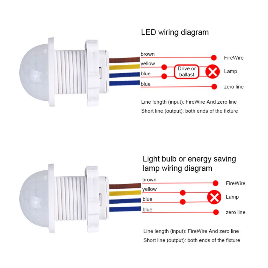 Outdoor Lighting Switch - PIR Hareket Sensörü Dedektörü Akıllı Anahtar