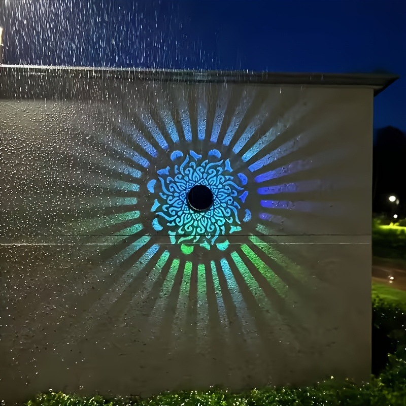 Outdoor Lighting Under Pergola - Güneş enerjili LED duvar lambası Mandala