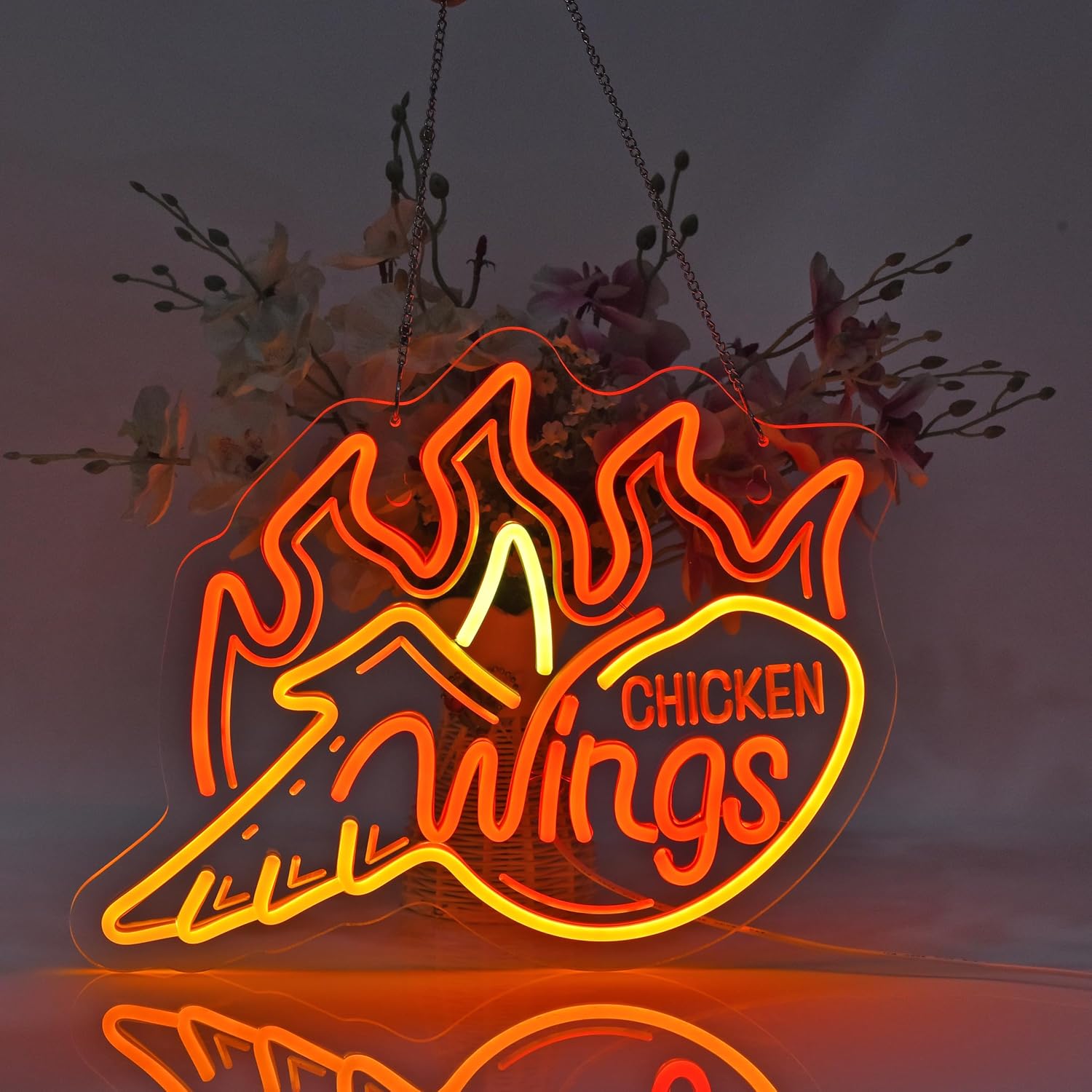 Ateşli Turuncu Tavuk Kanatları - Outdoor Lighting Restaurant incelemesi ve fiyatı