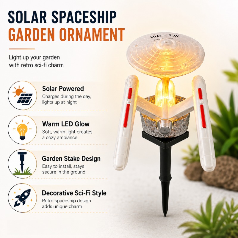 Star Trek USS Enterprise Solar - Outdoor Lighting Under Pergola incelemesi ve fiyatı