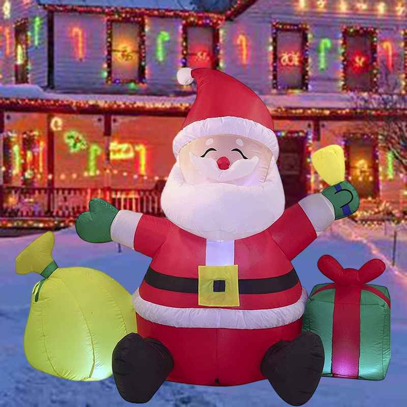 4.9FT/1.5M yılbaşı dekoru şişm - Xmas Outdoor Lighting Decorations incelemesi ve fiyatı