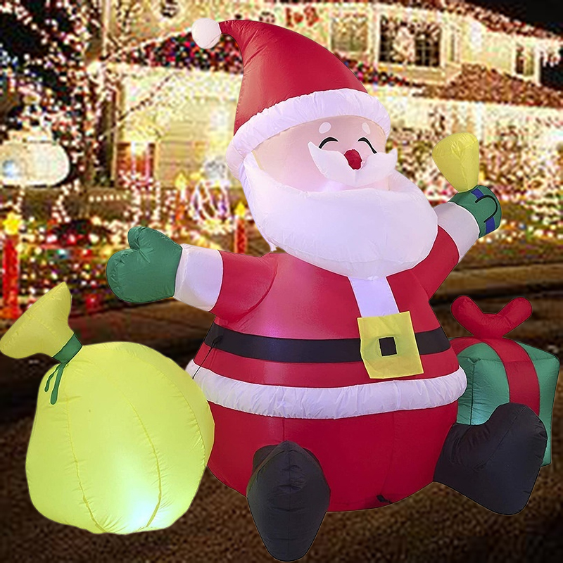 4.9FT/1.5M yılbaşı dekoru şişm - Xmas Outdoor Lighting Decorations incelemesi ve fiyatı