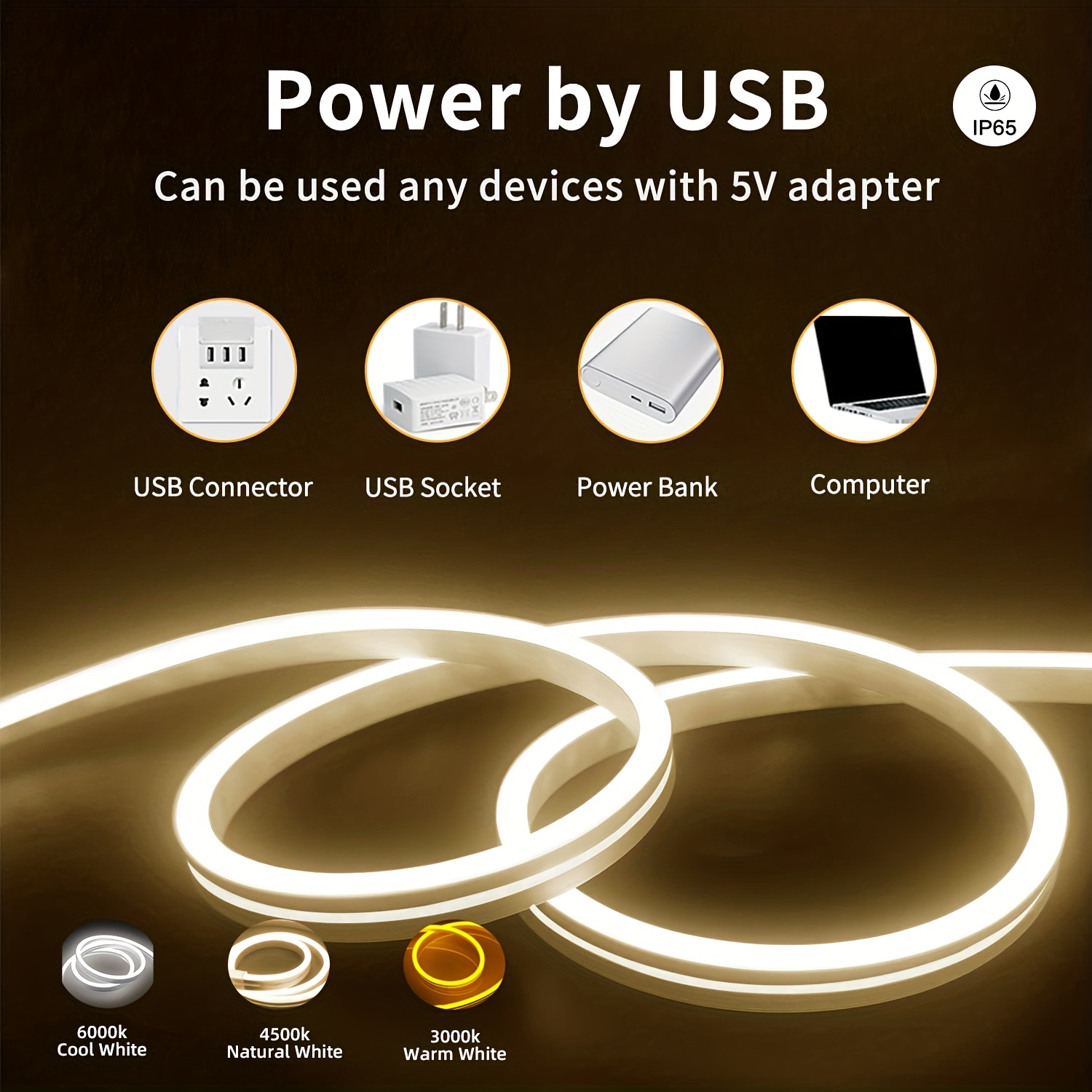 Neon LED Işık Şeridi 5V USB Ha - Outdoor Lighting Switch incelemesi ve fiyatı