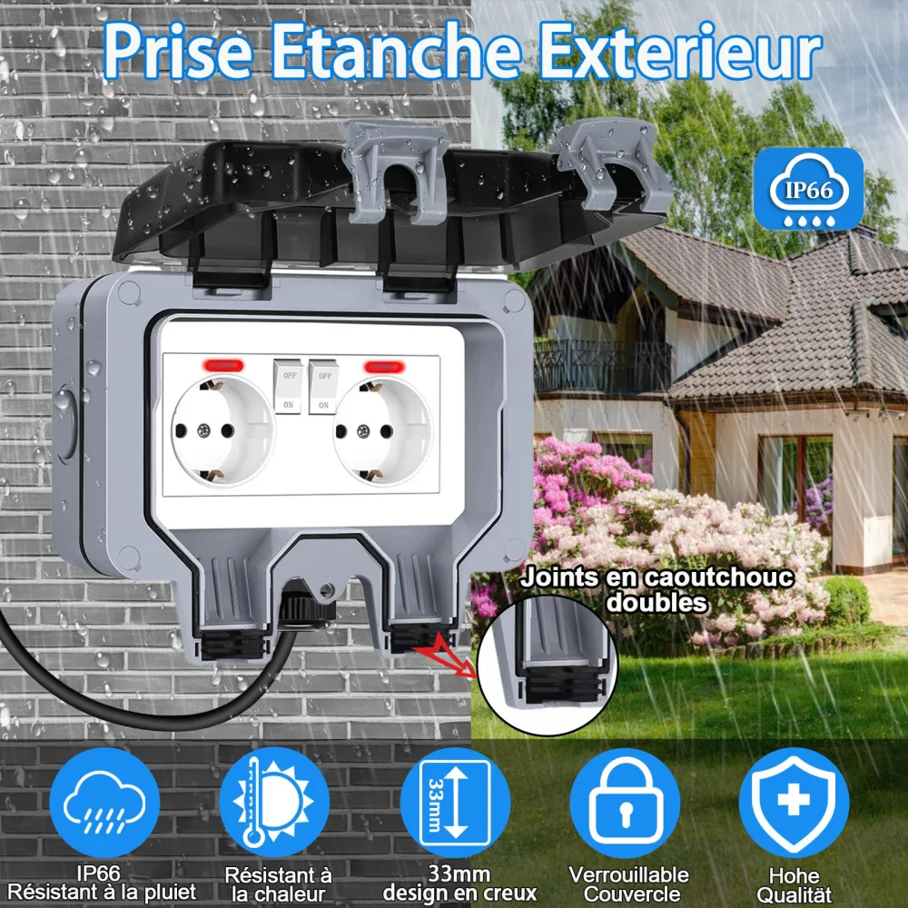 Avrupa Tipi Dış Mekan Prizi, A - Outdoor Lighting Switch incelemesi ve fiyatı