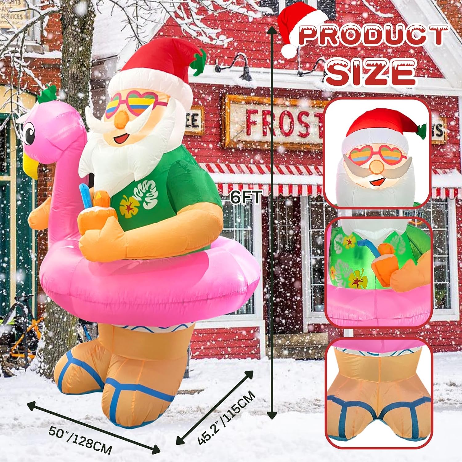 Noel Şişme Dış Mekan Süsleri 6 - Xmas Outdoor Lighting Decorations incelemesi ve fiyatı
