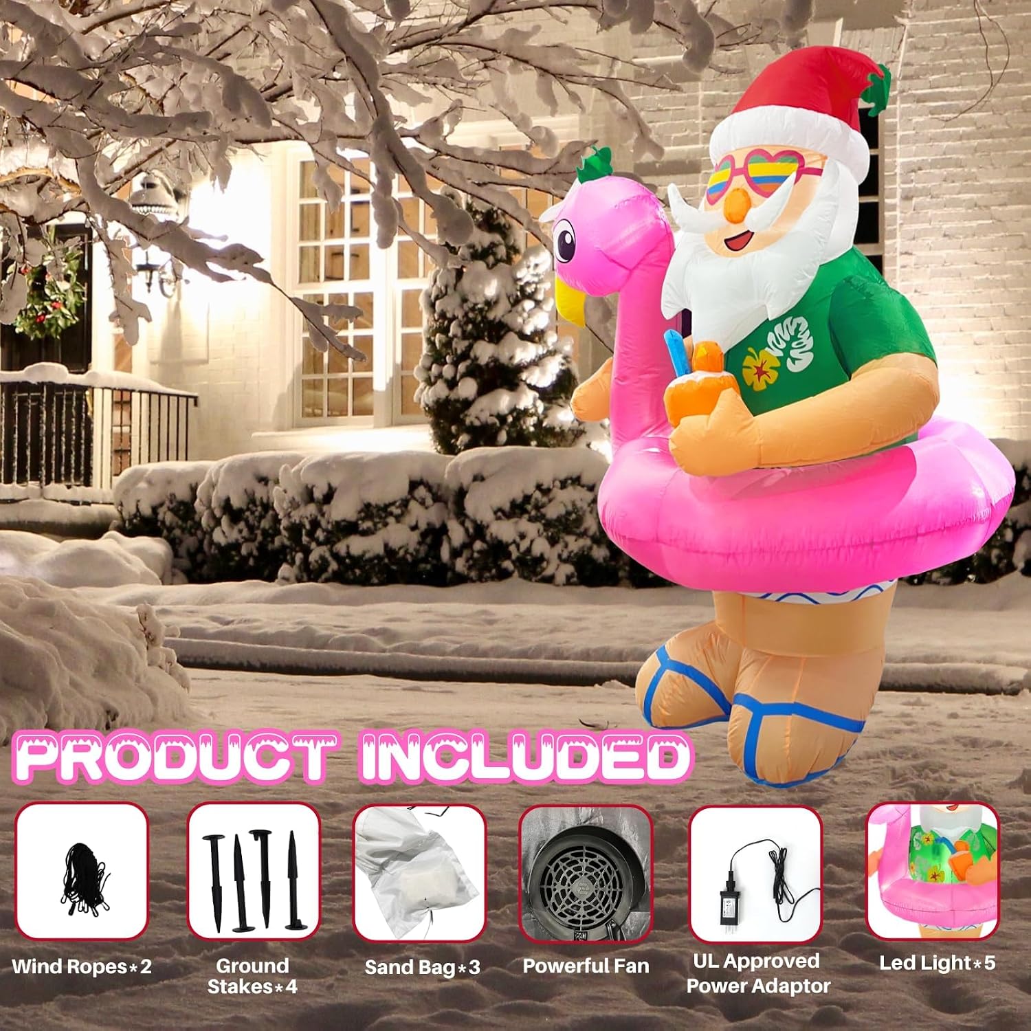 Noel Şişme Dış Mekan Süsleri 6 - Xmas Outdoor Lighting Decorations incelemesi ve fiyatı