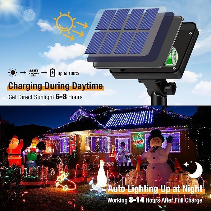 Noel Dış Mekan Güneş Enerjili  - Xmas Outdoor Lighting Decorations incelemesi ve fiyatı