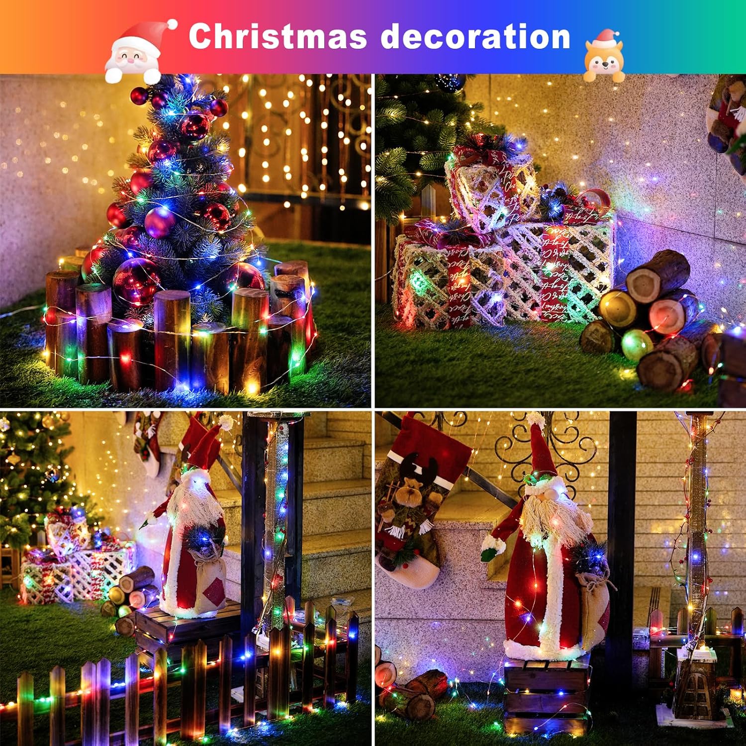 Noel Dış Mekan Güneş Enerjili  - Xmas Outdoor Lighting Decorations incelemesi ve fiyatı