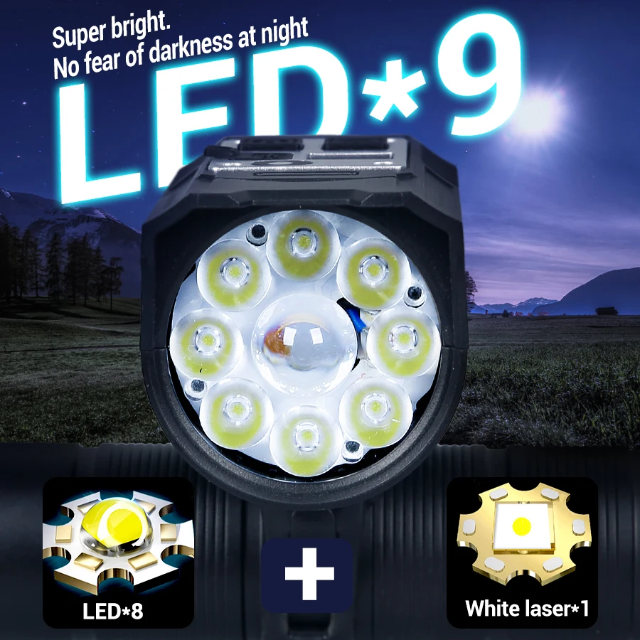 9 LED Bisiklet Far USB Şarj Ed - Outdoor Lighting Permanent incelemesi ve fiyatı