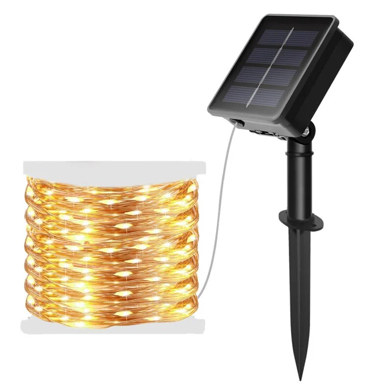 100 LED güneş peri su geçirmez - Outdoor Lighting Under Pergola incelemesi ve fiyatı