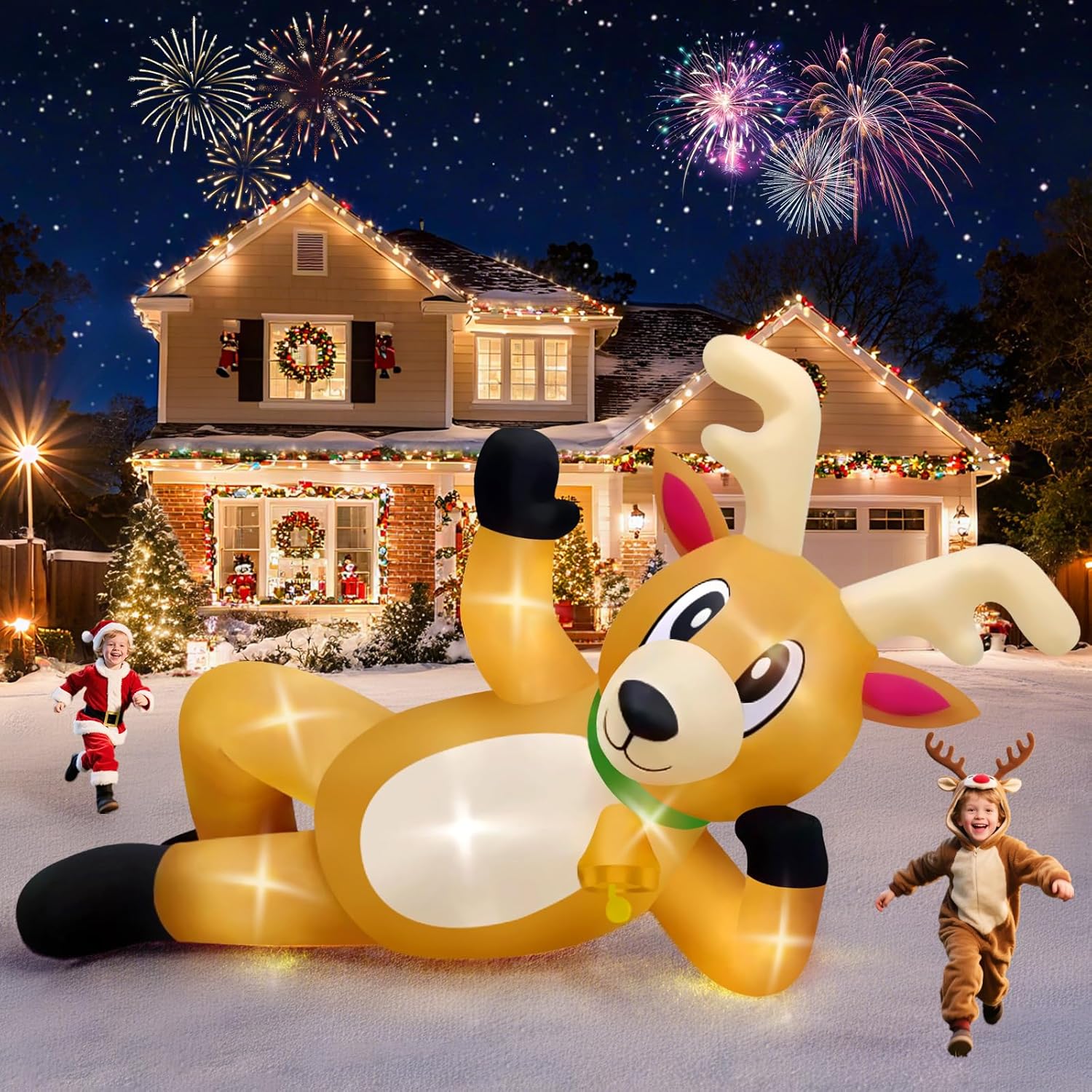 10.5FT Uzunluğunda Şişme Noel  - Xmas Outdoor Lighting Decorations incelemesi ve fiyatı