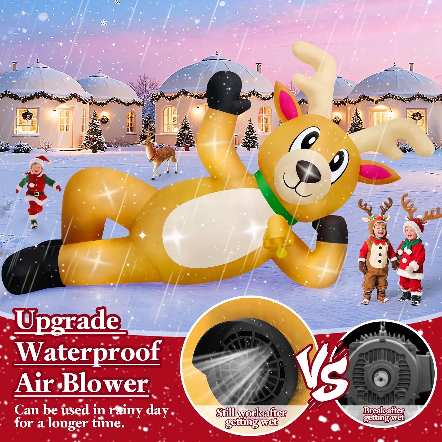 10.5FT Uzunluğunda Şişme Noel  - Xmas Outdoor Lighting Decorations incelemesi ve fiyatı