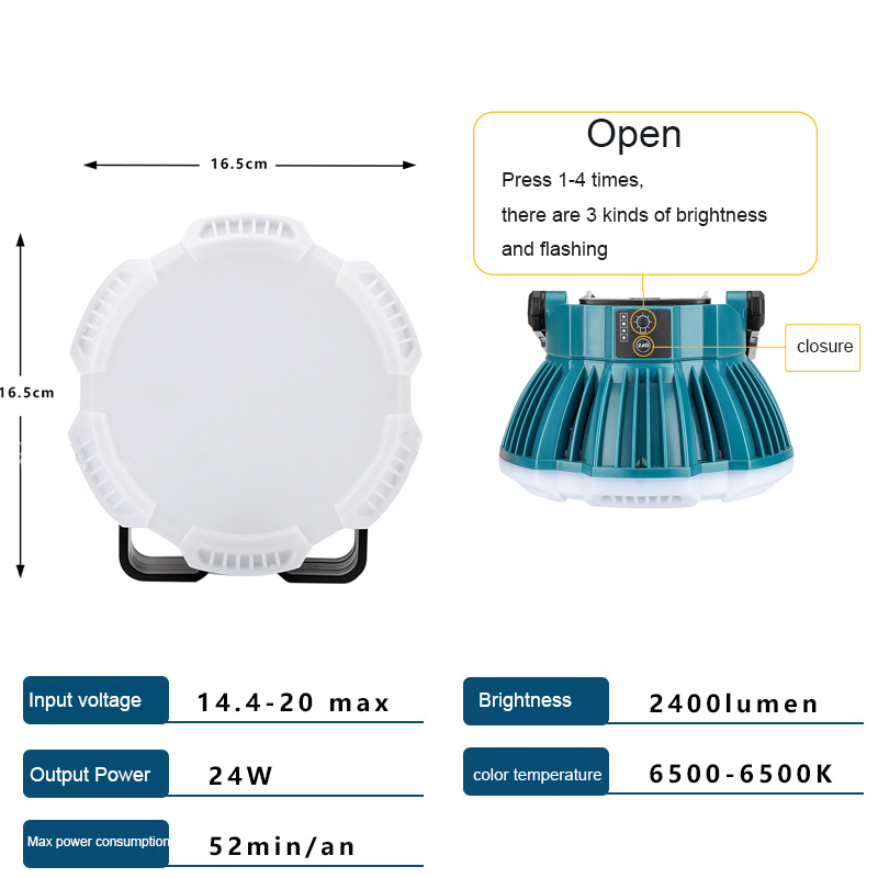 Makita için 24W LED çalışma ış - Outdoor Lighting Milwaukee incelemesi ve fiyatı