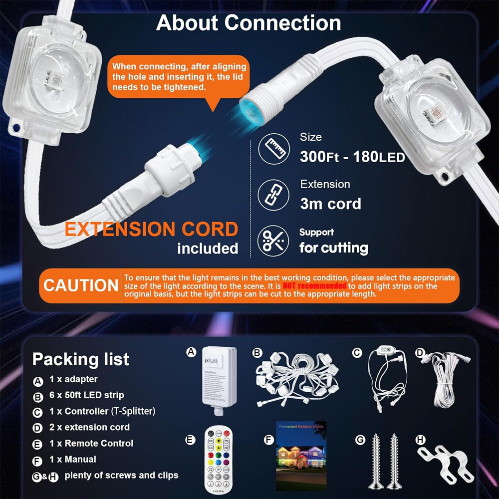 Bahçe Dekorasyonu için Kalıcı  - Outdoor Lighting Permanent incelemesi ve fiyatı